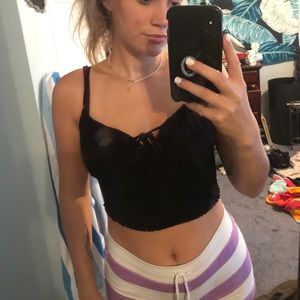 Black tank top